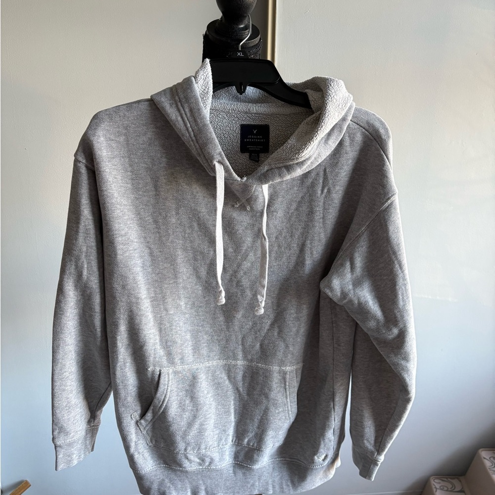 American Eagle Outfitters Light Gray Hoodie